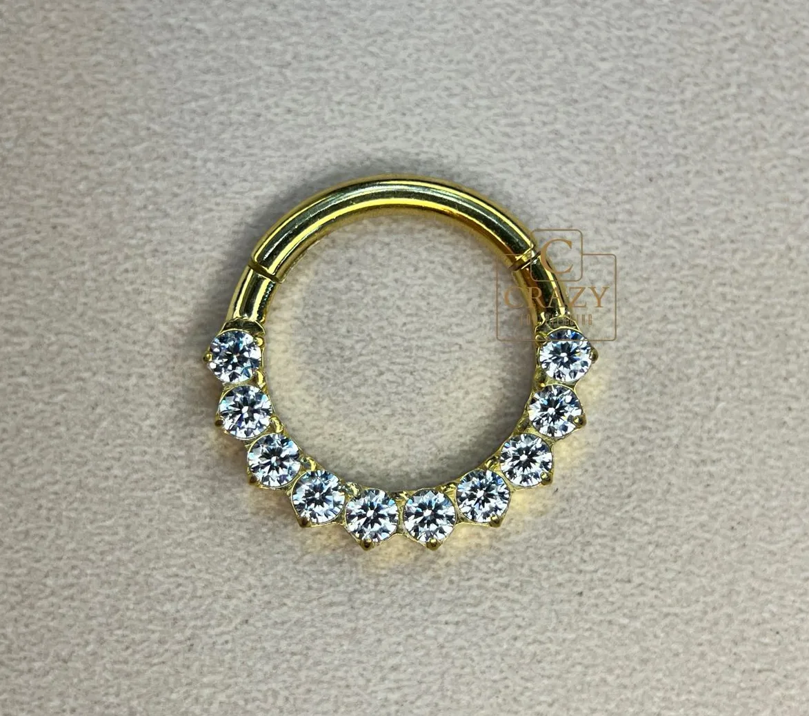 Daith em mini zircônias, incluso a aplicação